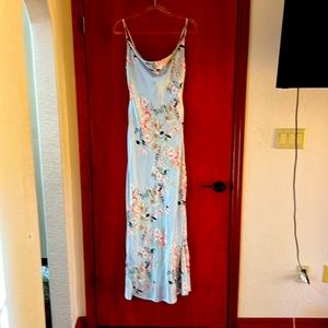 Bebe long flowered dress